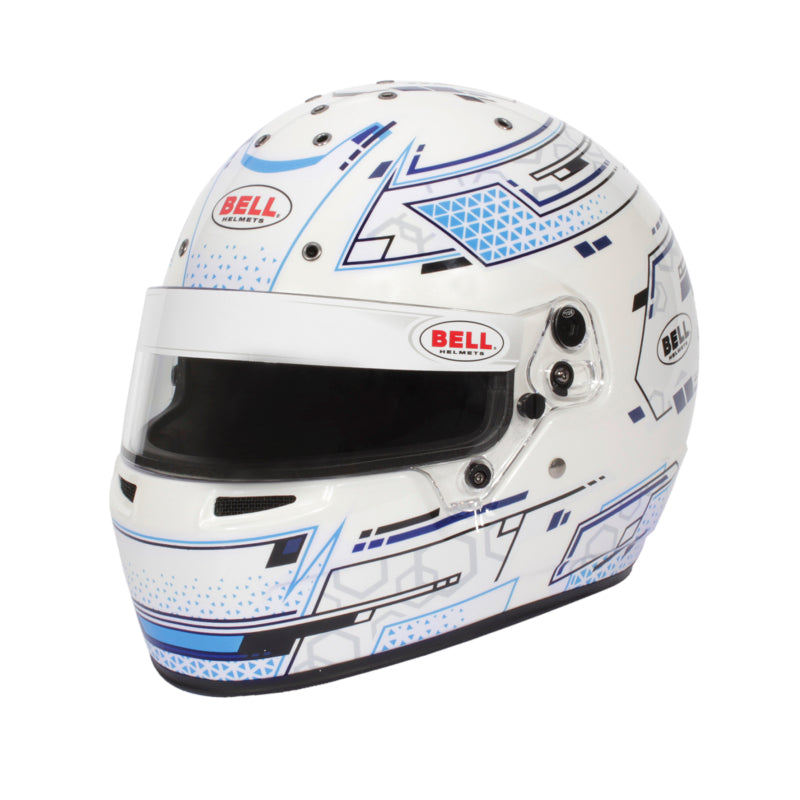 Bell RS7-K K2020 V15 BRUSA HELMET - Size 57 (White/Blue) 1310A81