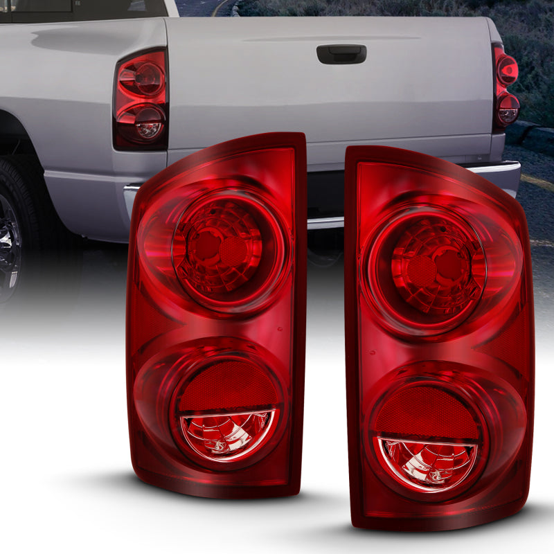 ANZO 2007-2009 Dodge Ram 1500 Tail Light Red Lens (OE) 311309 311309 Photo - lifestyle view