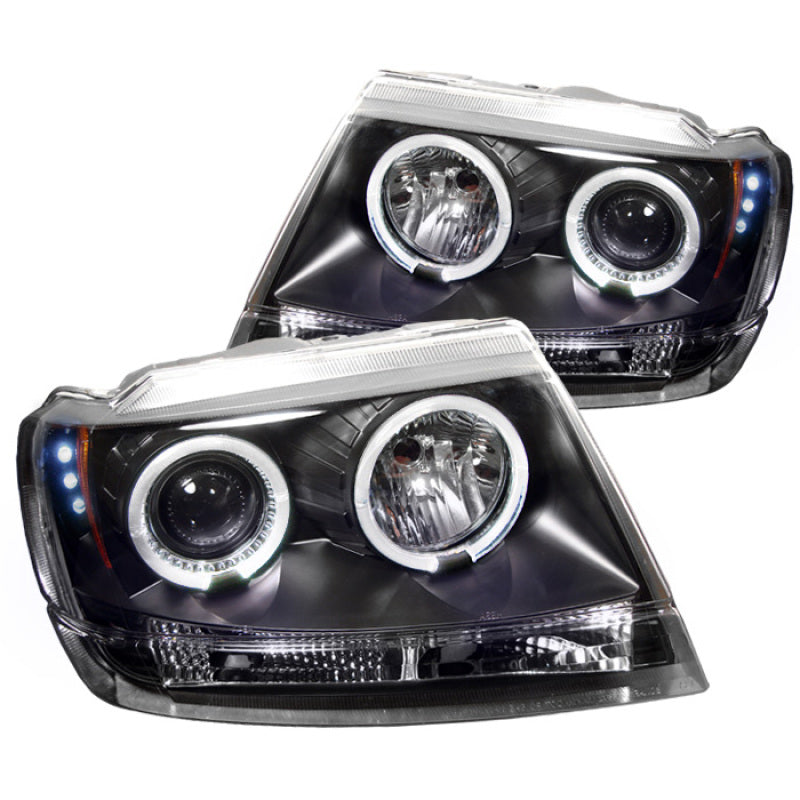 Spyder Jeep Grand Cherokee 99-04 Projector Headlights LED Halo LED Blk - PRO-YD-JGC99-HL-BK 5011145 5011145 Photo - Primary