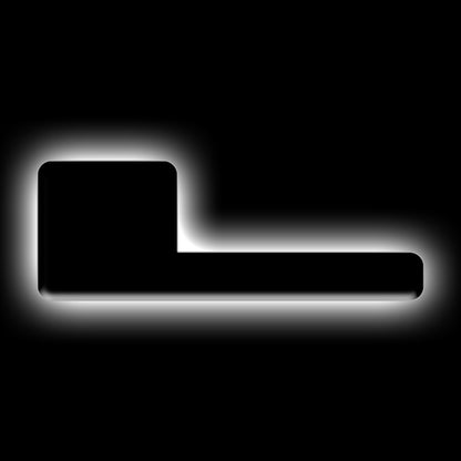 ORACLE Lighting Universal Illuminated LED Letter Badges - Matte Black Surface Finish - L 3141-L-001 3141-L-001 Photo - Primary