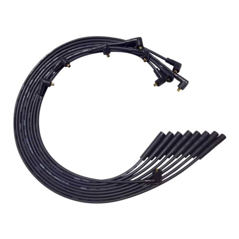 Moroso Chrysler Mopar 361/383/400/440 Str Plug End Non-HEI Unsleeved Ultra Spark Plug Wire Set - Blk 51061 51061 User 1