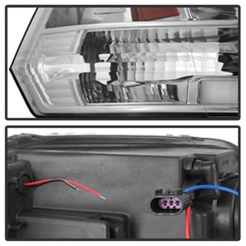 Spyder 09-16 Dodge Ram 1500 V2 Projector Headlights - Halogen - DRL - Chrome (PRO-YD-DR09V2-LBDRL-C) 5084828 5084828 Photo - Unmounted