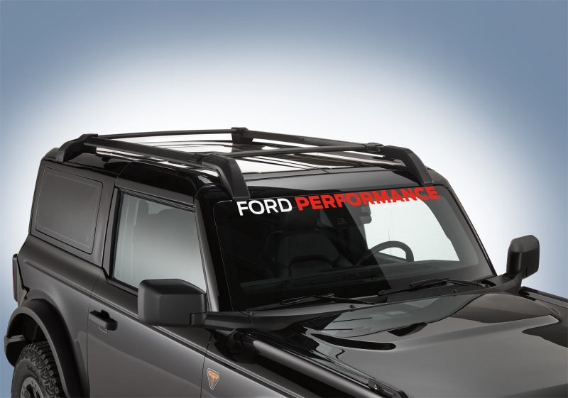 Ford Racing Ford Performance Bronco Windshield Banner - White/Red M-1820-BRR M-1820-BRR Photo - Mounted