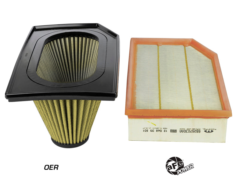 aFe Magnum FLOW Pro Guard7 Inverted Replacement Air Filter 18-19 Jeep Wrangler (JL) I4-2.0L(t) 73-80280 73-80280 Photo - Unmounted