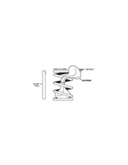 Firestone Coil-Rite Air Helper Spring Kit Rear 10-18 Dodge RAM 1500 2WD/4WD (W237604185) 4185 4185 Technical Drawing