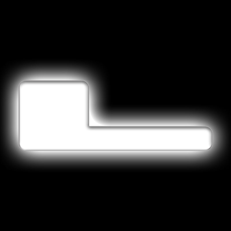 ORACLE Lighting Universal Illuminated LED Letter Badges - Matte White Surface Finish - L 3140-L-001 3140-L-001 Photo - Primary