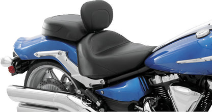 Mustang Motorcycle Mustang 08-17 Yamaha Raider Wide Touring 2PC Seat w/Diver Backrest - Black 79551 79551 User 1
