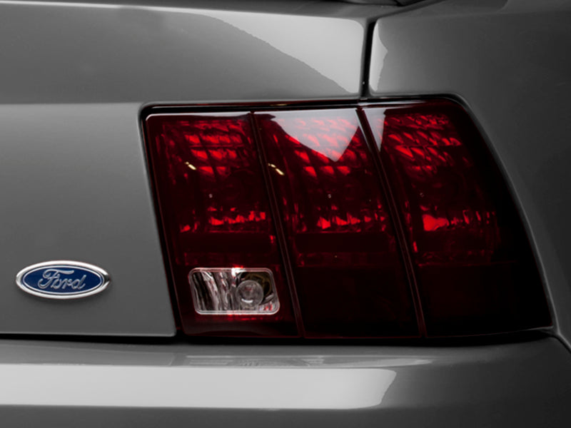Raxiom 99-04 Ford Mustang Excluding 99-01 Cobra Tail Lights- Black Housing (Smoked Lens) 49080 49080 Photo - Close Up