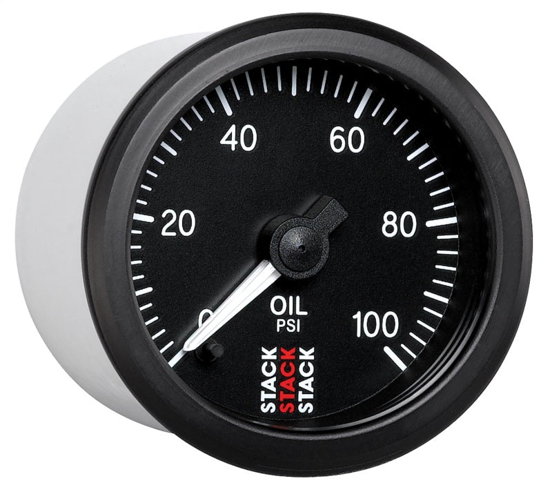 Autometer Stack 52mm 0-100 PSI 1/8in NPTF Male Pro Stepper Motor Oil Pressure Gauge - Black ST3302 ST3302 User 6