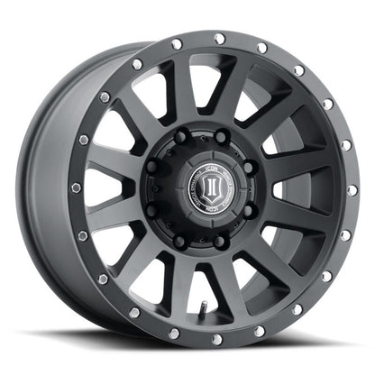 ICON Compression HD 18x9 8x165.1 12mm Offset 5.5in BS - Satin Black Wheel 2018908055SB 2018908055SB Photo - Primary