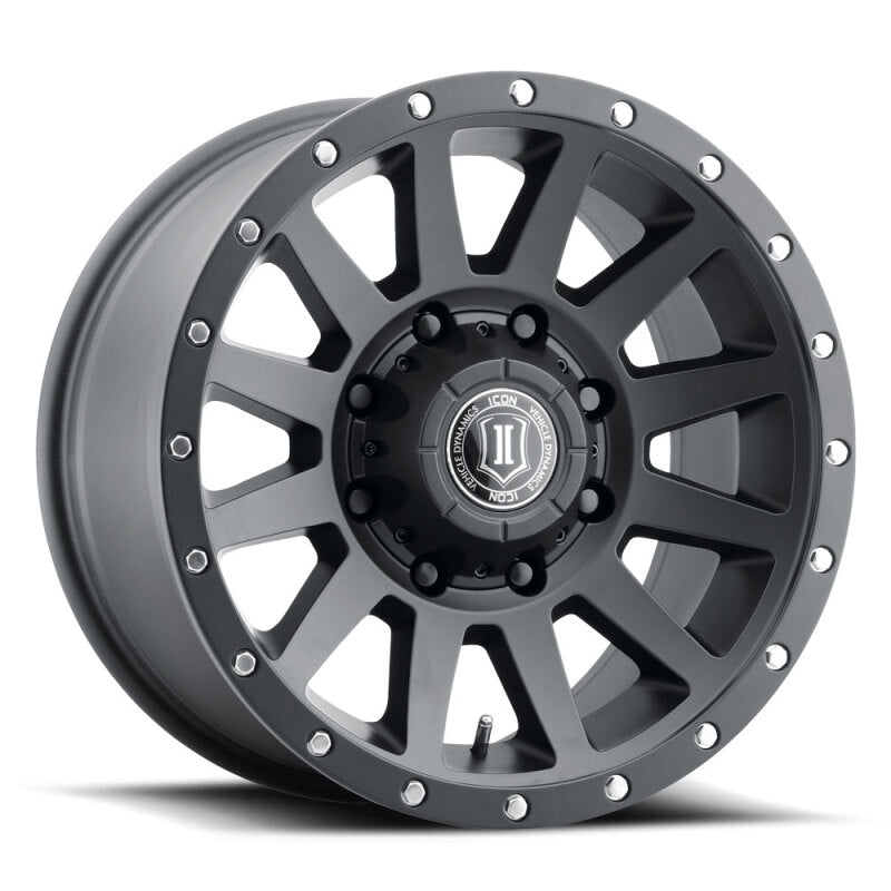 ICON Compression HD 18x9 8x165.1 12mm Offset 5.5in BS - Satin Black Wheel 2018908055SB 2018908055SB Photo - Primary