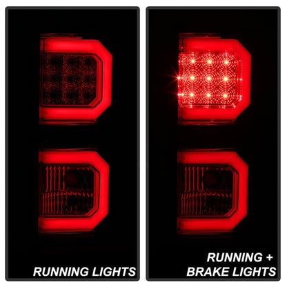 Spyder 07-13 Toyota Tundra V2 Light Bar LED Tail Lights - Red Clear ALT-YD-TTU07V2-LB-RC 5085450 5085450 Photo - Unmounted