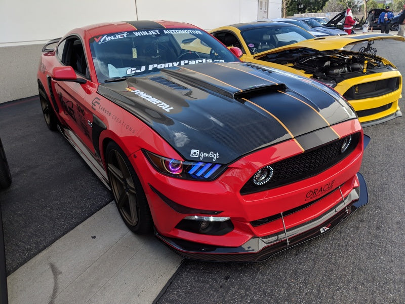 ORACLE Lighting Oracle 15-17 Ford Mustang Dynamic RGB+A Pre-Assembled Headlights - Black Edition - ColorSHIFT 8199-332 8199-332 Photo - lifestyle view