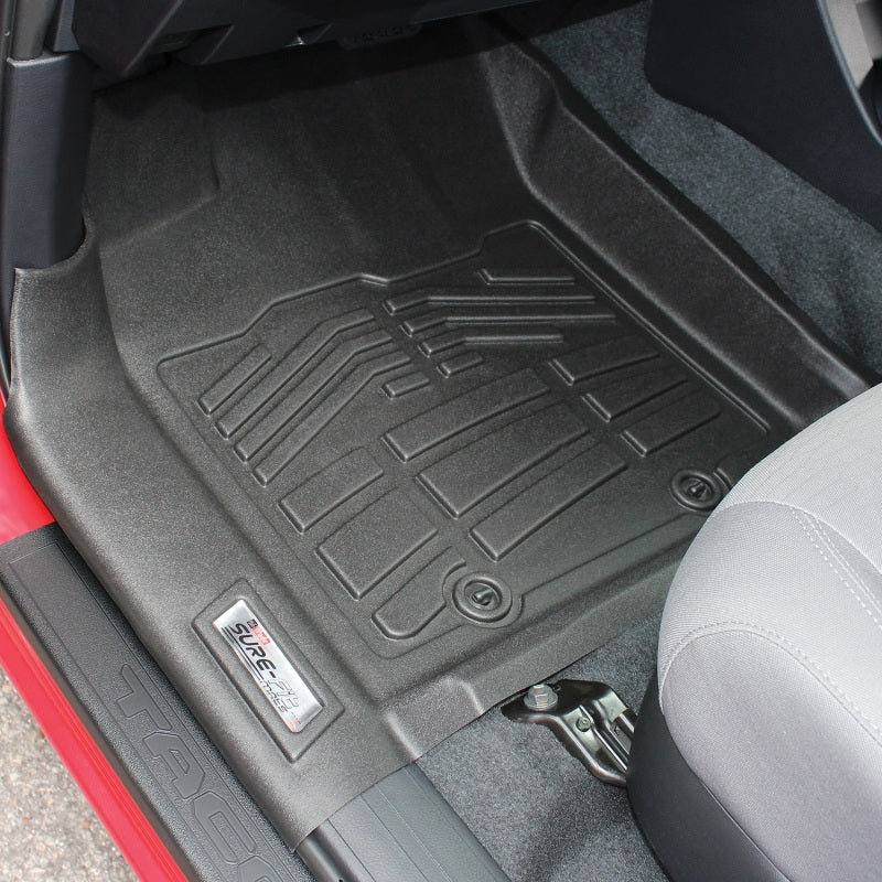 Westin 2016-2018 Toyota Tacoma Access/Dbl Cab Wade Sure-Fit Floor Liners Front - Black 72-110079 72-110079 Photo - Primary