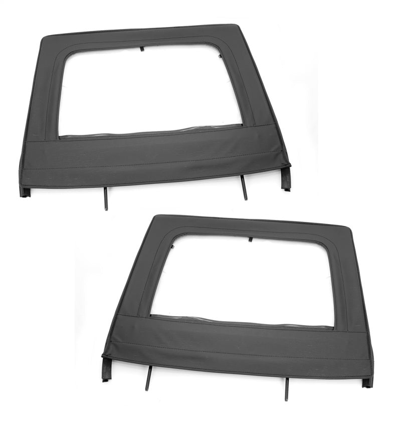 Rugged Ridge Door Kit,Rear,Upper,Black;07-18 Jeep Wrangler JKU 13712.15 Photo - Primary