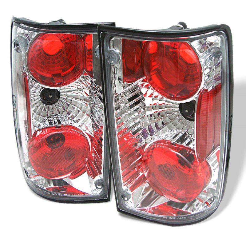 Spyder Toyota Pick Up 89-95 Euro Style Tail Lights Chrome ALT-YD-TP89-C 5007643 5007643 Photo - Primary