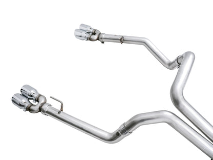 AWE Tuning 4th Gen GM 1500 6.2L 0FG Catback Split Rear Exit (w/ Bumper Cutouts) - Quad Chrome Tips 3015-42203 3015-42203 Photo - out of package