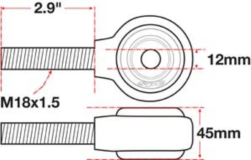 SPC Performance XAXIS Rod End Ball Joint 15766