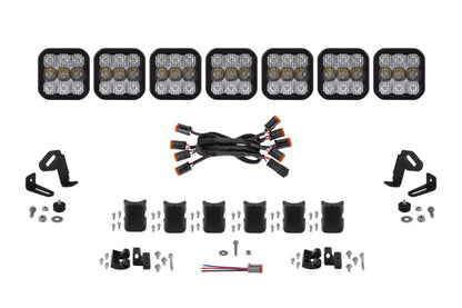 Diode Dynamics SS5 Pro Universal CrossLink 7-Pod Lightbar - White Combo DD7246 DD7246 Photo - Primary