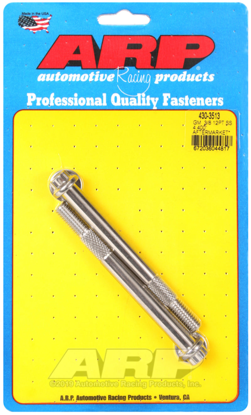 ARP GM 3/8 X 4.400 12pt SS starter bolt kit 430-3513 Photo - Primary