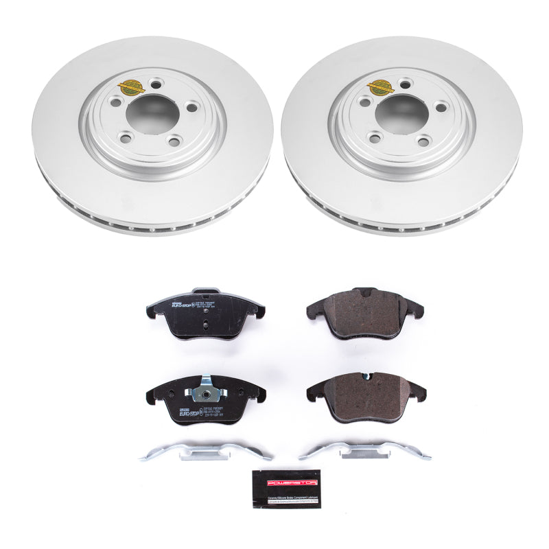 PowerStop Power Stop 06-08 Jaguar S-Type Front Euro-Stop Brake Kit ESK5636 ESK5636 Photo - Primary