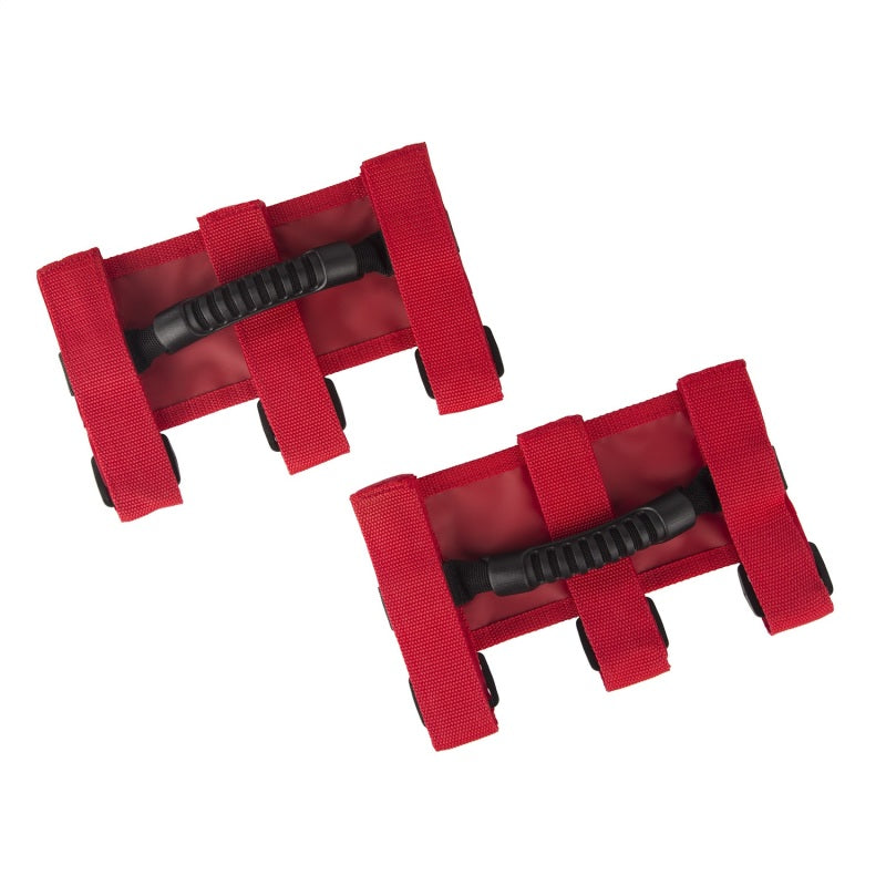 Rugged Ridge Ultimate Grab Handle Kit, Red; 55-18 Jeep CJ/Wrangler YJ/TJ/JK/JL 13505.03 Photo - Primary