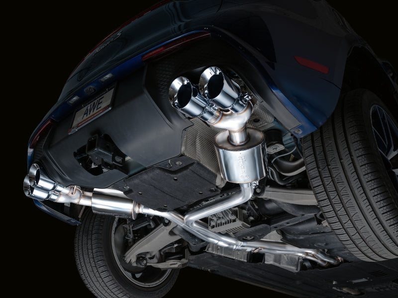 AWE Tuning 2022+ Porsche Macan 2.9TT Touring Edition Catback Exhaust w/ Chrome Silver Tips 3015-42952 3015-42952 Photo - Mounted