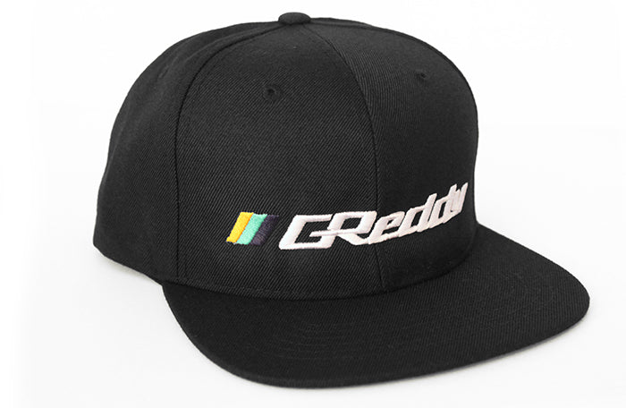 GReddy Forward Stripe GReddy Logo Snap-Back Cap - Black