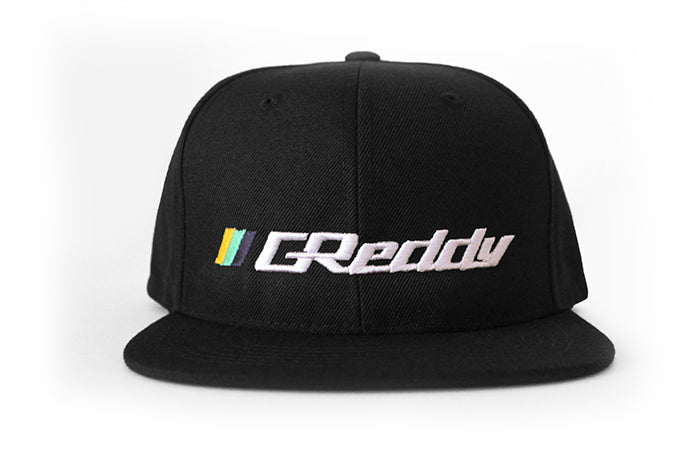 GReddy Forward Stripe GReddy Logo Snap-Back Cap - Black