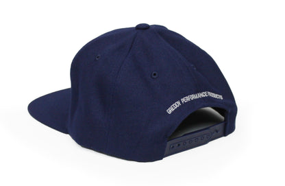 GReddy Forward Stripe GReddy Logo Snap-Back Cap - Navy Blue