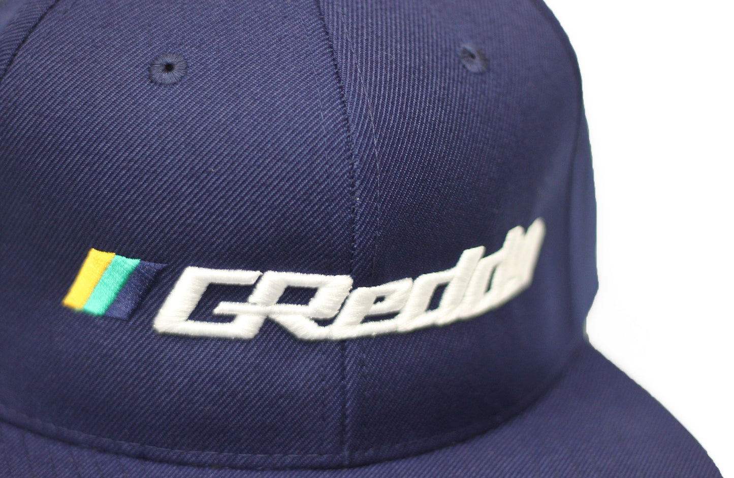 GReddy Forward Stripe GReddy Logo Snap-Back Cap - Navy Blue