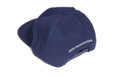 GReddy Forward Stripe GReddy Logo Snap-Back Cap - Navy Blue