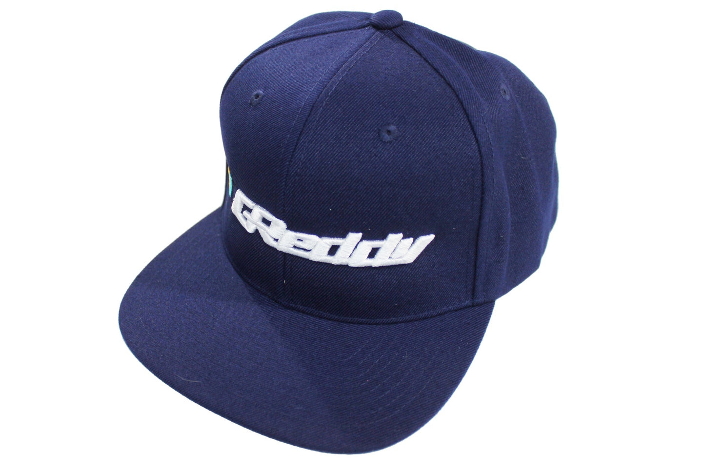 GReddy Forward Stripe GReddy Logo Snap-Back Cap - Navy Blue
