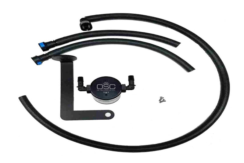 J&L 10-15 Chevrolet Camaro LS3 6.2L Passenger Side Oil Separator 3.0 - Black Anodized 3080P-B 3080P-B Photo - Primary