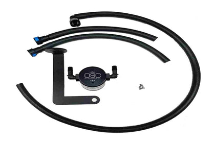 J&L 10-15 Chevrolet Camaro LS3 6.2L Passenger Side Oil Separator 3.0 - Black Anodized 3080P-B 3080P-B Photo - Primary