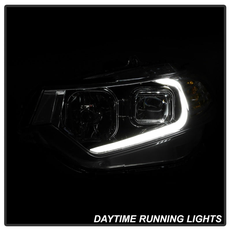 SPYDER xTune 09-14 Acura Projector Headlights - Light Bar DRL - Chrome (PRO-JH-ATSX09-LB-C) 9042225 9042225 Photo - Unmounted