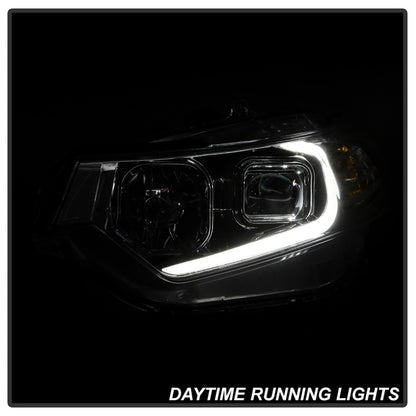 SPYDER xTune 09-14 Acura Projector Headlights - Light Bar DRL - Chrome (PRO-JH-ATSX09-LB-C) 9042225 9042225 Photo - Unmounted