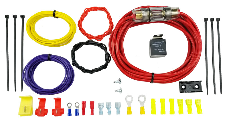 Kleinn Air Horns Kleinn 10 Gauge Compressor Wiring Kit/ 40A Relay/ 14.75 ft w/ AGU Fuse Holder 6852 6852 Photo - Primary