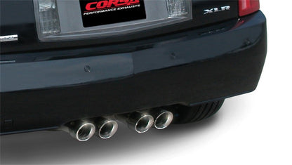 Corsa Performance 04-08 Cadillac XLR 4.6L Polished Sport Cat-Back Exhaust 14156 Photo - Mounted