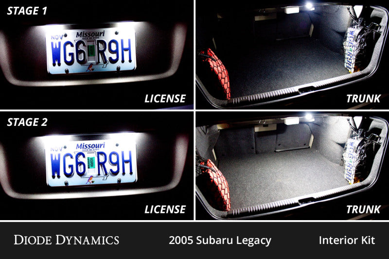 Diode Dynamics 05-09 Subaru Legacy Interior LED Kit Cool White Stage 1 DD0537 DD0537 User 3