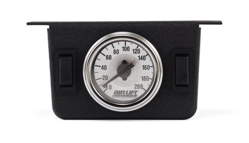 AIRLIFT Dual Needle Gauge Panel with two switches- 200 PSI 26157 Photo - Primary