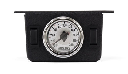 AIRLIFT Dual Needle Gauge Panel with two switches- 200 PSI 26157 Photo - Primary