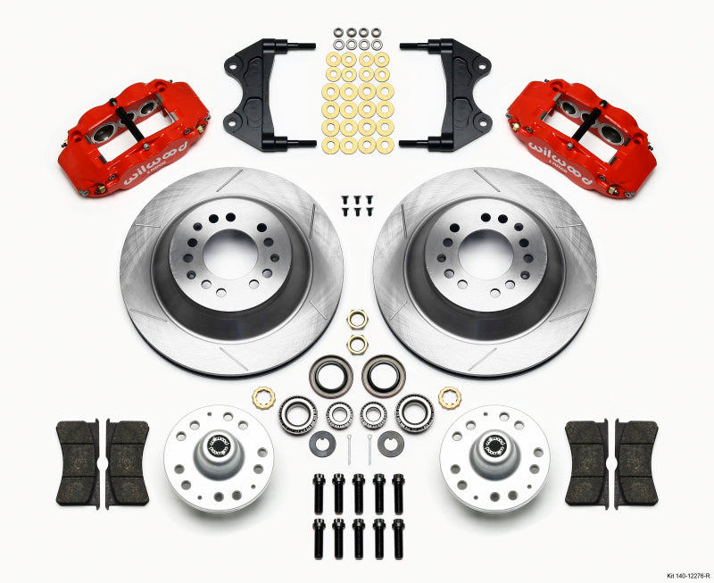 Wilwood Narrow Superlite 6R Front Hub & 1PC Rtr Kit 12.88in-Red WWE ProSpindle 140-12276-R 140-12276-R Photo - Primary