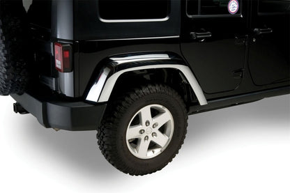 Putco 07-18 Jeep Wrangler Chrome ABS Fender Flares 403505 403505 Photo - Mounted
