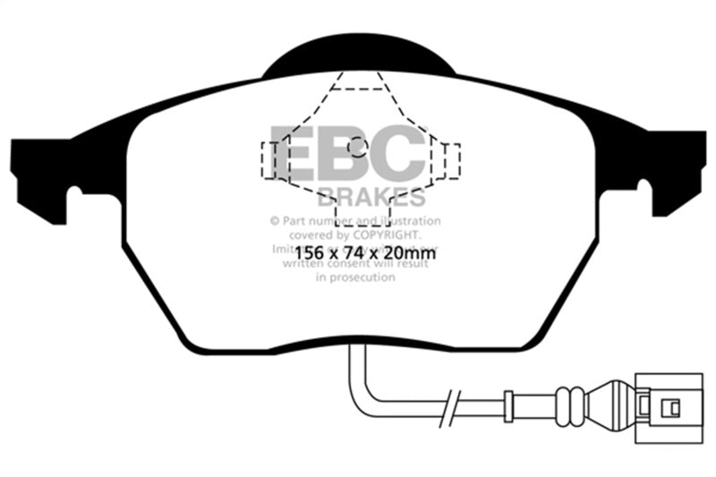EBC Redstuff Superstreet Ceramic Front Brake Pads Audi/Vw DP31330C Photo - Primary