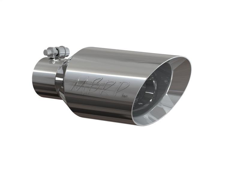 MBRP Universal Tip 4.5 O.D. Dual Walled Angled Rolled End 2.5 Inlet T5161 Photo - Primary