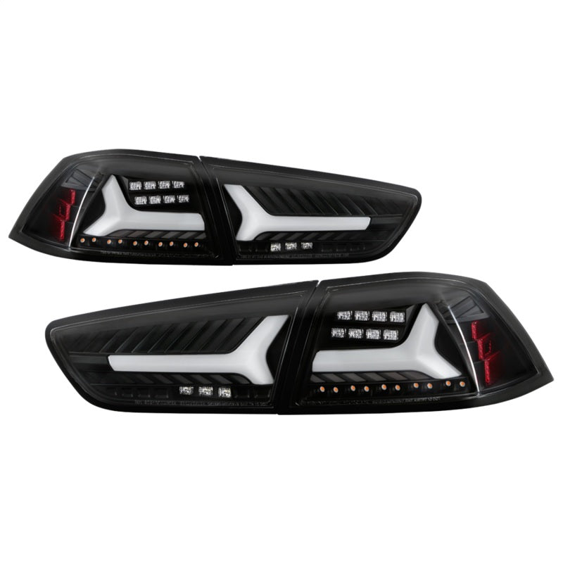 Spyder Mitsubishi Lancer/Evolution X 08-14 V2 LED Tail Lights - Black ALT-YD-ML08V2-SEQ-BK 5088130 5088130 Photo - Primary
