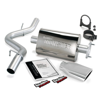 Banks Power 04-06 Jeep 4.0L Wrangler Monster Exhaust System - SS Single Exhaust w/ 51314 Photo - Primary