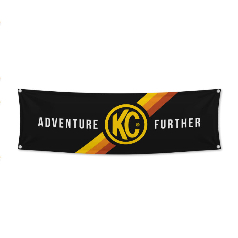 KC HiLiTES 17in. x 60in. Banner - Black w/Yellow kcl9902 kcl9902 Photo - Primary
