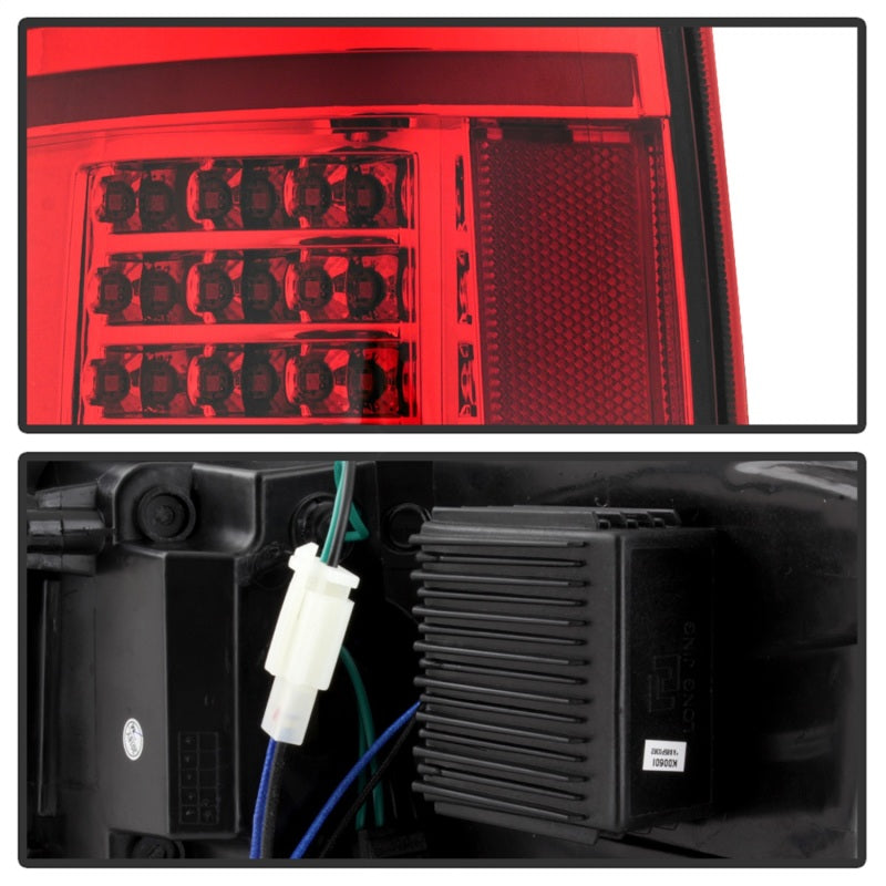 SPYDER xTune 09-14 Ford F-150 Light Bar LED Tail Lights - Red Clear (ALT-JH-FF15009-LBLED-RC) 9042201 9042201 Photo - Unmounted